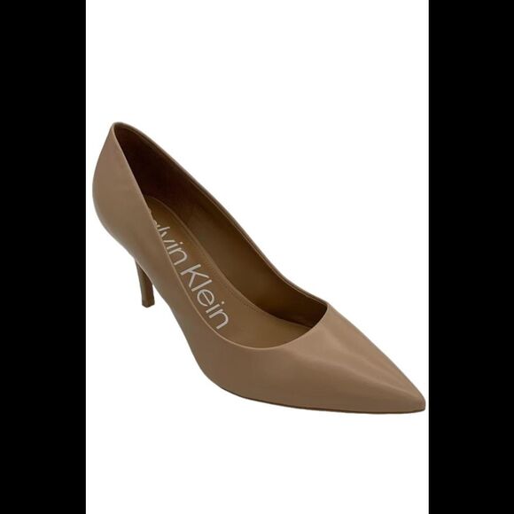 Calvin Klein Gayle Pump High Heels Light Natural - Medium - Picture 1 of 3